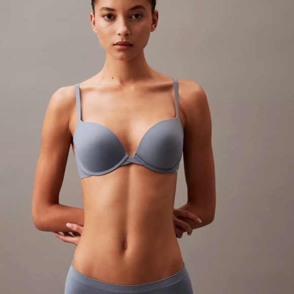 NWT Calvin Klein Perfectly Fit Memory Touch Push-Up Bra - Flintstone - Picture 1 of 2